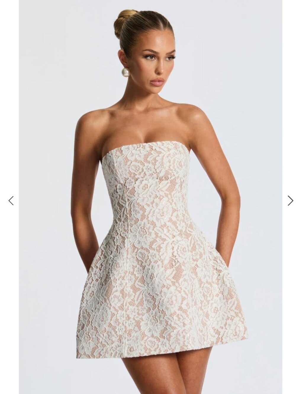 Babyboo Salone Mini Dress - Ivory - NWT